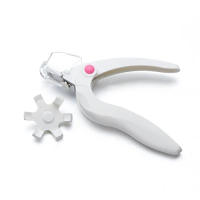 Image of Nail Art Cuticle Clipper Cutter False Tips French Manicure Tool White hearsbeauty