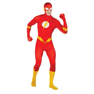 Image of Rubie&#039;s Official Men&#039;s The Flash 2nd Skin, Adult Costume X Large Halloween