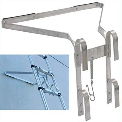 Image of Heavy Duty Aluminium Ladder Stand Off I Type Stay Lightweight Easy to Install &amp; Disassemble, Accessory Helps Stop your Slipping from Side