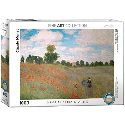 Image of Eurographics 6000 0826 The Poppy Field by Claude Monet Puzzle, various, 48 x 68 cm