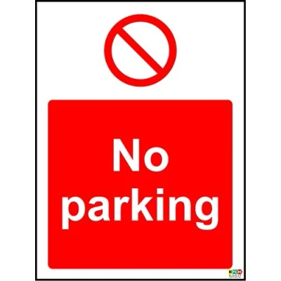 Image of No Parking sign 3mm Aluminium Composite ultra hi durability 300mm x 200mm