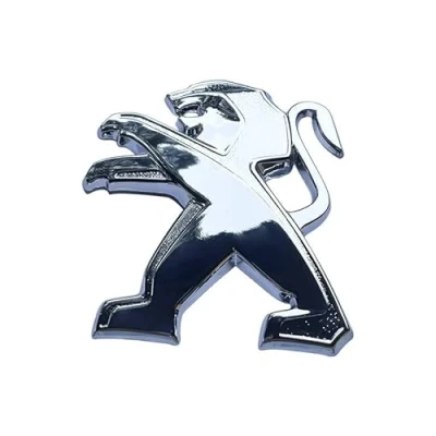Image of Car Front Bumper Rear Trunk Emblem Sticker, 3D Metal Badge Decal, Exterior Decoration Accessories, For Peugeot 207 307 107 407 507 508 408 308 206 406 1008 5008 3008,a