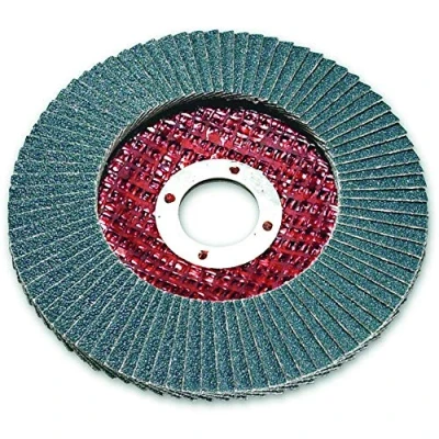 Image of sia Abrasives 0020.4375 siaflap 2824 siamet x Standard Fibre Glass Backed Flap Disc, Flat, 60 Grit, 115mm 22mm, Pack of 10