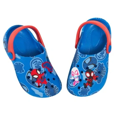 Image of Boys Spidey and His Amazing Friends Spiderman Clogs Blue UK 10 Child