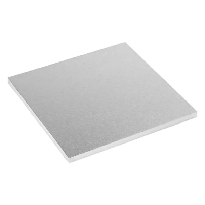 Image of Tala 12 Inch / 30cm Square cake Drum, Extra Strong with 12mm Thickness, Silver Foil base, Perfect board for heavy Cakes