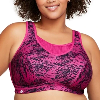 Image of Glamorise Full Figure Plus Size No Bounce Camisole Elite Sports Bra Wirefree #1067
