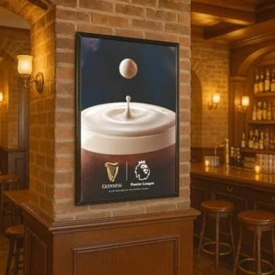Image of Displaysense Pack of 10 A1 Black Poster Snap Frame 25mm Mitred With Wall Fixings.