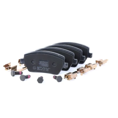 Image of 410604076R brake pad set TRW COTEC GDB3332 not prepared for wear indicator with caliper screws accessories RENAULT: Kangoo II Express