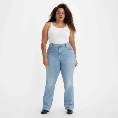 Image of Levi&#039;s Women&#039;s Plus Size 725™ High Rise Bootcut Jeans, Blue Wave Light Plus, 16 M
