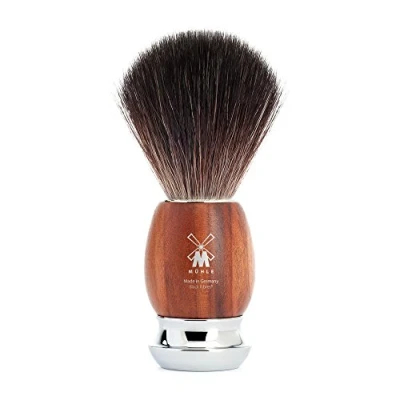 Image of MÜHLE Black Fibre Shaving Brush (100% Vegan) (Plumb Wood)