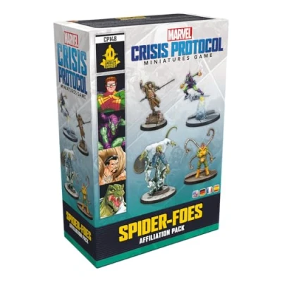 Image of ATOMIC MASS GAMES Marvel Crisis Protocol: Spider Foes Affiliation Pack Miniatures Board Game Ages 14+ 2 Players 90 Minutes Playing Time