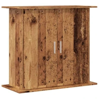 Image of vidaXL Aquarium Stand Engineered Wood 81x36x73 cm Supports Fish Tanks Stylish Storage Cabinet