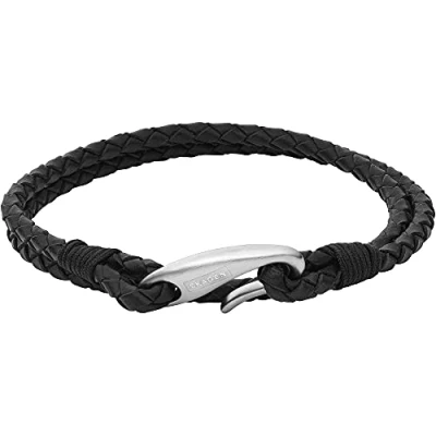 Image of Skagen Bracelet for Men Hulsten, Height: 6 mm, Length: 190 Width: 3 mm Silver Stainless Steel Bracelet, SKJM0173040