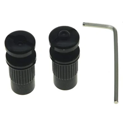 Image of KAISH Guitar Locking Tailpiece Mounting Studs Stop Bar Posts Wraparound Bridge Black