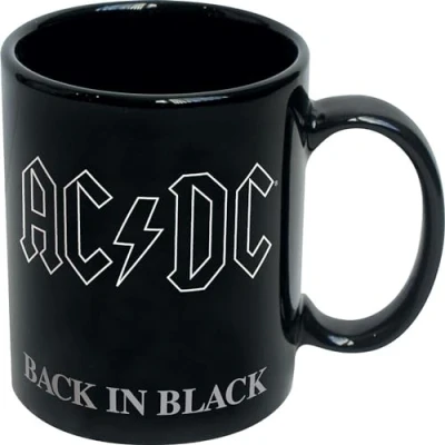 Image of ICUP AC/DC Back in Black 18 oz Ceramic Mug