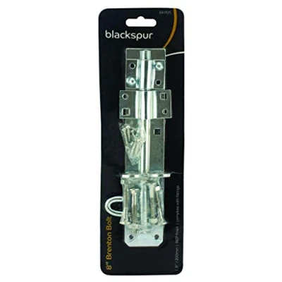 Image of Zinc 203mm Steel Brenton Gate Bolt By Blackspur