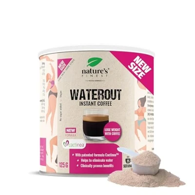 Image of Nature&#039;s Finest by Nutrisslim WaterOut Coffee Powder, Vegan Arabica Detox Slim for Weight Support, Anti Bloat, and Energy Boost, 125g