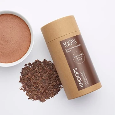 Image of Knoops 100% Single Origin Philippines Dark Chocolate Luxury Hot Flakes, Delicious Vegan Cocoa from Beans 250g (approx 7 servings