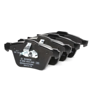 Image of 7904D1008357D130, BP1307, E990R01870880 Brake pad set BOSCH 0 986 494 245 Low Metallic with piston clip, anti squeak plate VOLVO: V70 3