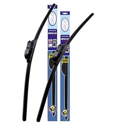Image of Alca Germany DS3 Crossback 2018 onwards Flat Windscreen Wiper Blades Front Set 24&quot; 16&quot; ASF2416TL
