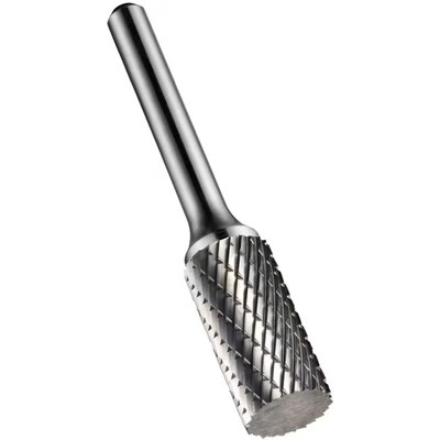 Image of Dormer P801 Rotary Carbide Burr, Cylinder Without endcut Shape, Double Cut Geometry, Bright Finish, Single Pack