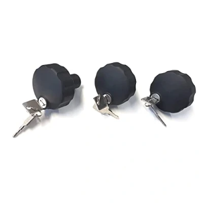 Image of Volkswagen 7D4071734 Toggle Nuts (Pack of 3) Lockable Rear Carrier Bicycle Key Simultaneous Locking