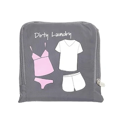 Image of MIAMICA Neon Laundry Bag, Gray, One Size, Bag &quot;Dirty Laundry&quot;