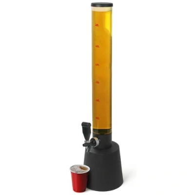 Image of Gulp Beer Tower Drink Dispenser Case of 4 3.5ltr by bar@drinkstuff, Tabletop Tower, Home Dispenser, Party Beverage Giraffe