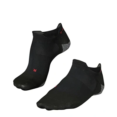 Image of 1 Pair Black RU5 Invisible Performance Running Socks Men&#039;s 5.5 7.5 Mens Falke