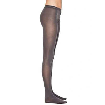 Image of ESPRIT Women&#039;s Cotton W TI Opaque Plain 1 Pair Tights, Grey (Stone 3988), L