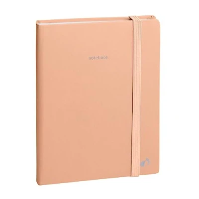 Image of QUO VADIS Collection: Pastel Notebook 15 lined with elastic 10 x cm Orange