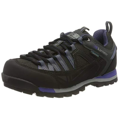 Image of Karrimor Women&#039;s Spike Low 3 Ladies Weathertite Rise Hiking Boots, Black (Black/Purple Bkp), 7 UK