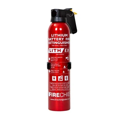 Image of Lithium Ion Battery Fire Extinguisher 500ml Firechief Aerosol Lith Ex for Phones, Chargers, Laptops &amp; Tablets