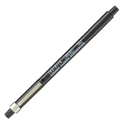 Image of Ceramic alignment screwdriver 0.4mm x 0.8mm slot tip (non inductive trimmer tool for adjusting electrical circuits without interfering with the circuit) ENGINEER DA 51