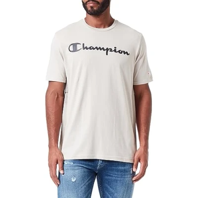 Image of Champion Men&#039;s Legacy American Tape s Crewneck T Shirt, Grigio Argento, M UK