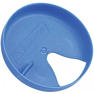 Image of Nalgene Easy Sipper Blue, 53mm / Universal Splash Guard for Wide Mouth OTF Camelbak Eddy Chute Flask Bottle Sipping Sip Lid Top Spare Accessory Drinking Drink Hydration Hydrate Water Liquid Sport Outdoor Part