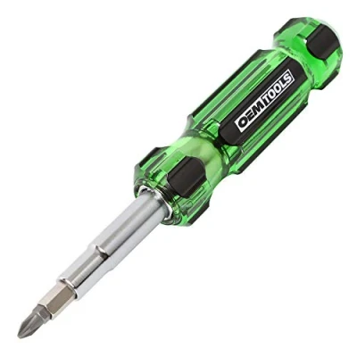 Image of OEM Tools 22588 13 in 1 Multi Bit Screwdriver, Nut Driver and Schrader Valve Tool, Tool Screwdriver Kit, HVAC tools, Electrician