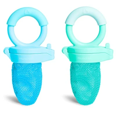 Image of Munchkin Fresh Food Feeder, 2 Pack, Blue/Mint