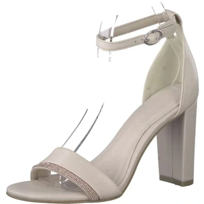 Image of MARCO TOZZI Women&#039; 2 28022 30 Heeled Sandal, Powder Comb, 5 UK