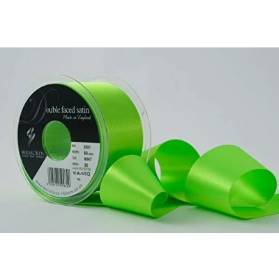 Image of Berisfords Ribbon, Flo Green, 50 mm