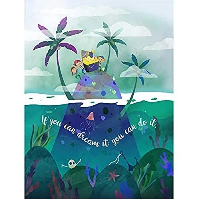 Image of Wee Blue Coo Pirates Treasure Dream It Wall Art Print