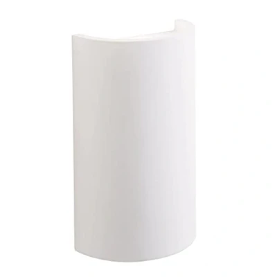 Image of Saxby Crescent 2W White Plaster Modern Decorative Curved Interior LED Wall Light