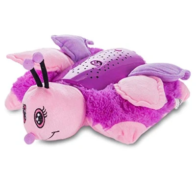 Image of all Kids United Snooze Buddy LED Starry Sky Night Light Sleep Aid Sleeping Light; Starlight Projector with Good Music (Butterfly)