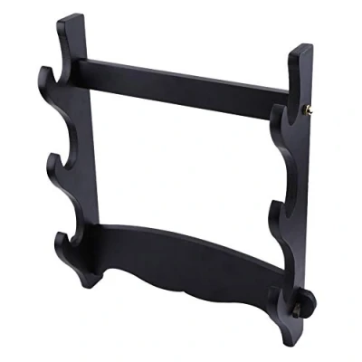 Image of Hztyyier 3 Layer Sword Holder, Wall Mount Samurai Display Stand, Assembly Bracket Hanger for Katana Wakizashi Tanto