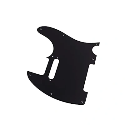 Image of Alnicov 8 Hole Telecaster Pickguard for USA/Mexican Made American Standard Modern Style Parts,1Ply Black