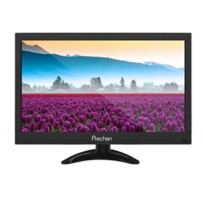 Image of Prechen Portable Monitor,11.6 Inch CCTV Monitor HD 1366x768 Small with HDMI VGA AV BNC Interface, 60Hz, 5ms Response Time, Built in Speaker LCD Color Screen Mini