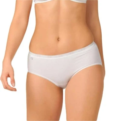 Image of Sloggi Womens Basic+ Midi 2p Boxer Briefs, Black, 14 UK