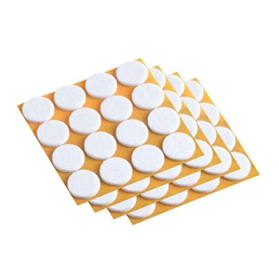 Image of Meister Felt Glider self adhesive, Ø 22 mm, white, 80 pieces, 645076