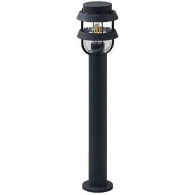Image of Lindby Alvaro bollard light in dark grey, 60 cm
