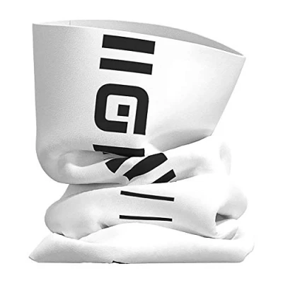 Image of Alé Cycling Unisex Identity Tubular Multifunctional Headgear, White/Black, One Size